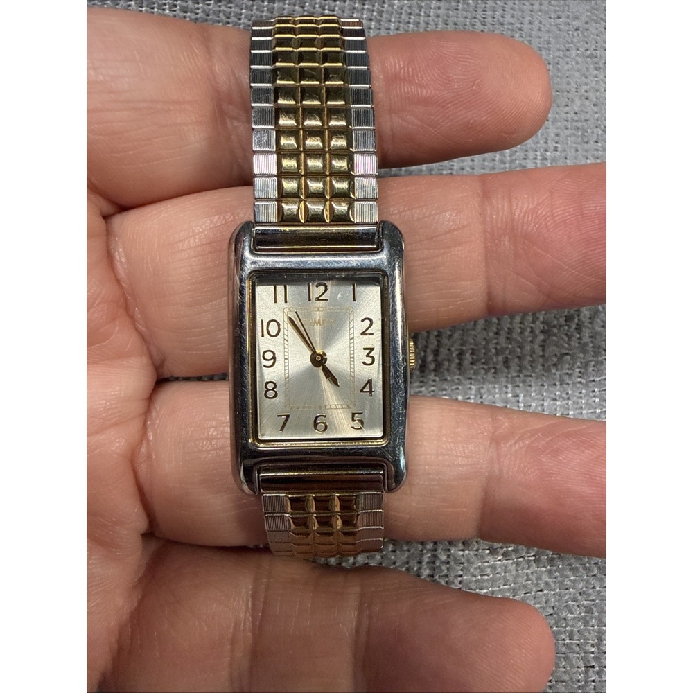 Timex Tank Watch NEW BATTERY